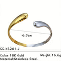 Chunky Irregular Gold Plated O - DippedShop Wholesale - #3555