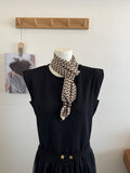 Vintgae Color Block Wave Striped Knit Scarf 6W6NSC97