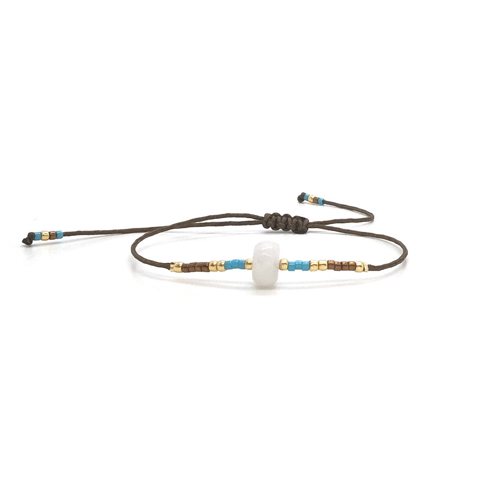 Retro Natural Stones Pearl Adjustable Bracelets 6W6JBR477