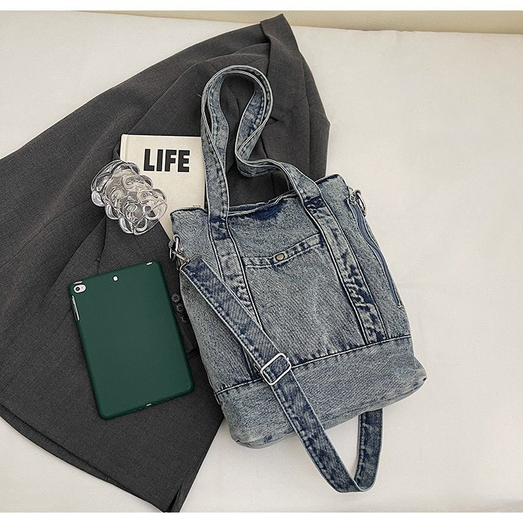Casual Washed Distressed Crossbody Bag 6W10BBG1398