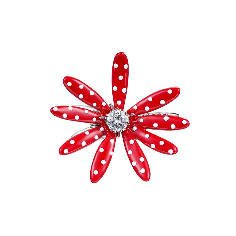Stylish 3D Rhinestones Daisy Hair Clips 6W6HCP1227