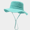 Simple Large Wide Brim Solid Color Bucket Hat 8BK6HAT173T
