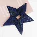 Stylish Starry Denim Blue Print Star Scrunchies 6W6HSR492