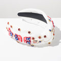 Solid Color USA Flag Patch Hair Band 8AS6HBD58T