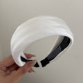 Satin Padded Wide Headband - DippedShop Wholesale - #3619