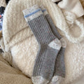 Winter Striped Color Contrast Warm Slouchy Socks 6W8FSO703