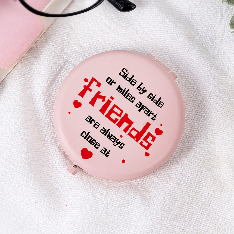 Pink Foldable Makeup Mirror - DippedShop Wholesale - #7251