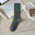 Simple Hollow Out Slouchy Crew Socks 6W8FSO814