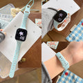 Colorful Polka Dots Silicone Watch Band 6W6JWA149