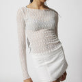 Sexy Floral Lace Cropped Top - DippedShop Wholesale - #8307