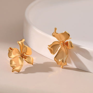 Elegant Irregular Flower Stud Earrings DPJE1259