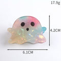 Funny Halloween Ghost Pumpkin Hair Claw 6W6HCP1318
