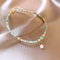 Natural Stones Beads Chain Adjustable Bracelet 6W6JBR723