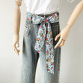 Floral Print Long Scarf - DippedShop Wholesale - #4803