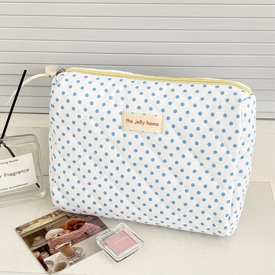 Cute Polka Dots Large Capacity Makeup Bag MK2BW6S10BOB109
