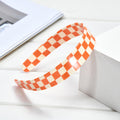 Minimalist Color Block Plaid Pattern Acetate Headband MK2PIM6W6HBD64
