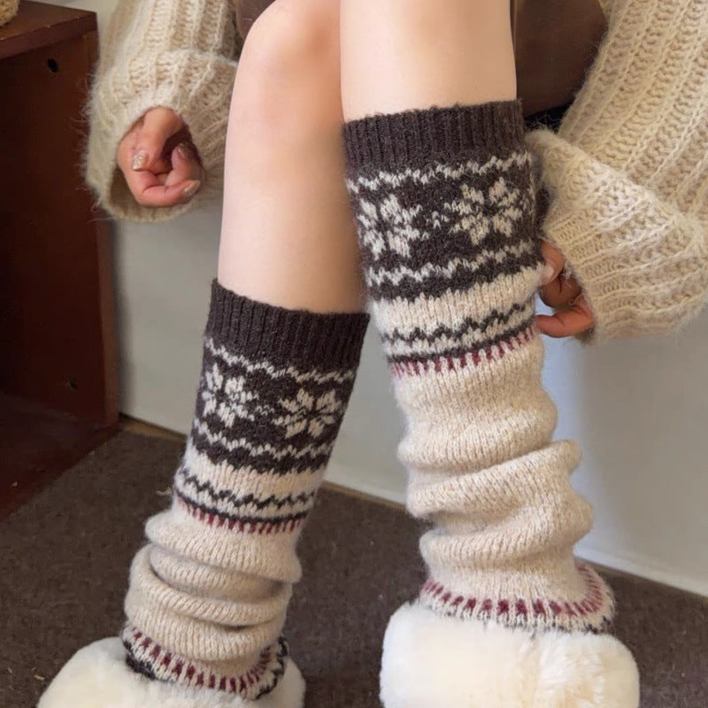 Fair Isle Knit Leg Warmers - DippedShop Wholesale - #1715