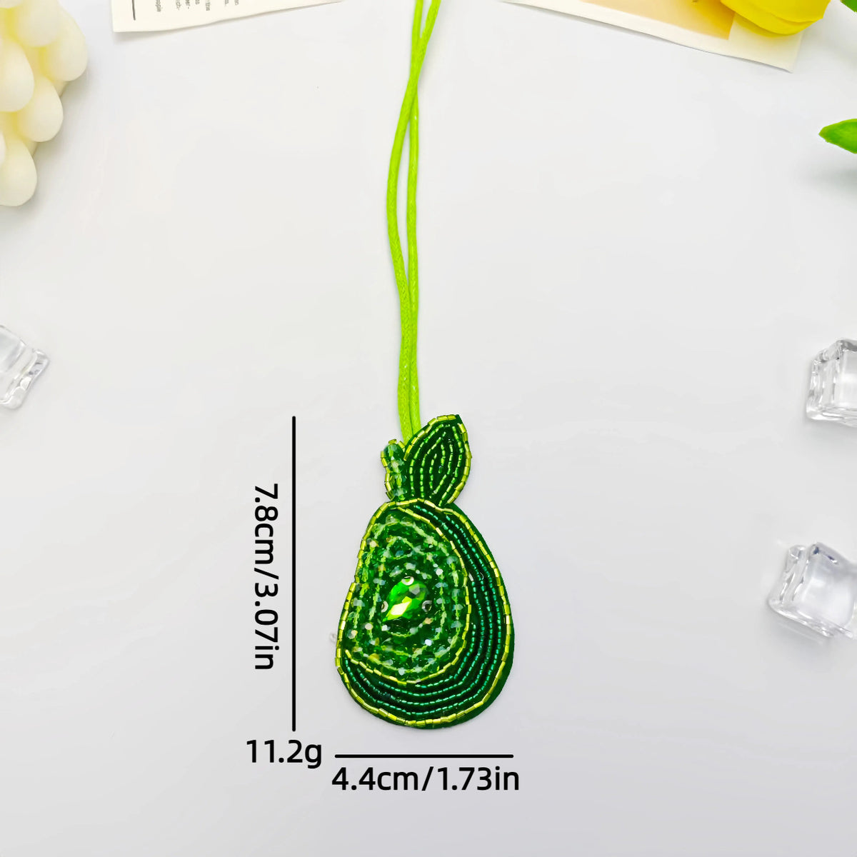 Creative Handmade Beads Coconut Tree Pendant Keychain 6W10BBC804