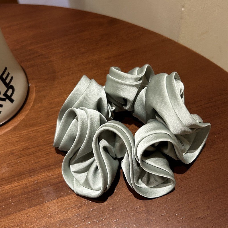 Elegant Solid Color Ruffled Hair Scrunchies 6W6HSR326