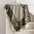 Houndstooth Floral Shawl Wrap Scarf - DippedShop Wholesale - #5779
