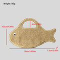 Funny Fish Shape Straw Hand-Woven Handbag 8BW6BBG425T