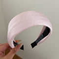 Satin Padded Wide Headband - DippedShop Wholesale - #9155