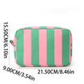 Simple Color Block Striped Portable Cosmetic Bag MK2BLW6C5CO24