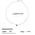 Gold Plated Geometric Pendant Necklace - DippedShop Wholesale - #6739