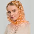 Solid Color Floral Lace Triangle Veil Head Scarf MK2BK6W6HHS23