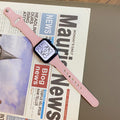 Minimalist Solid Color PU Leather Watch Band 6W6JWA132