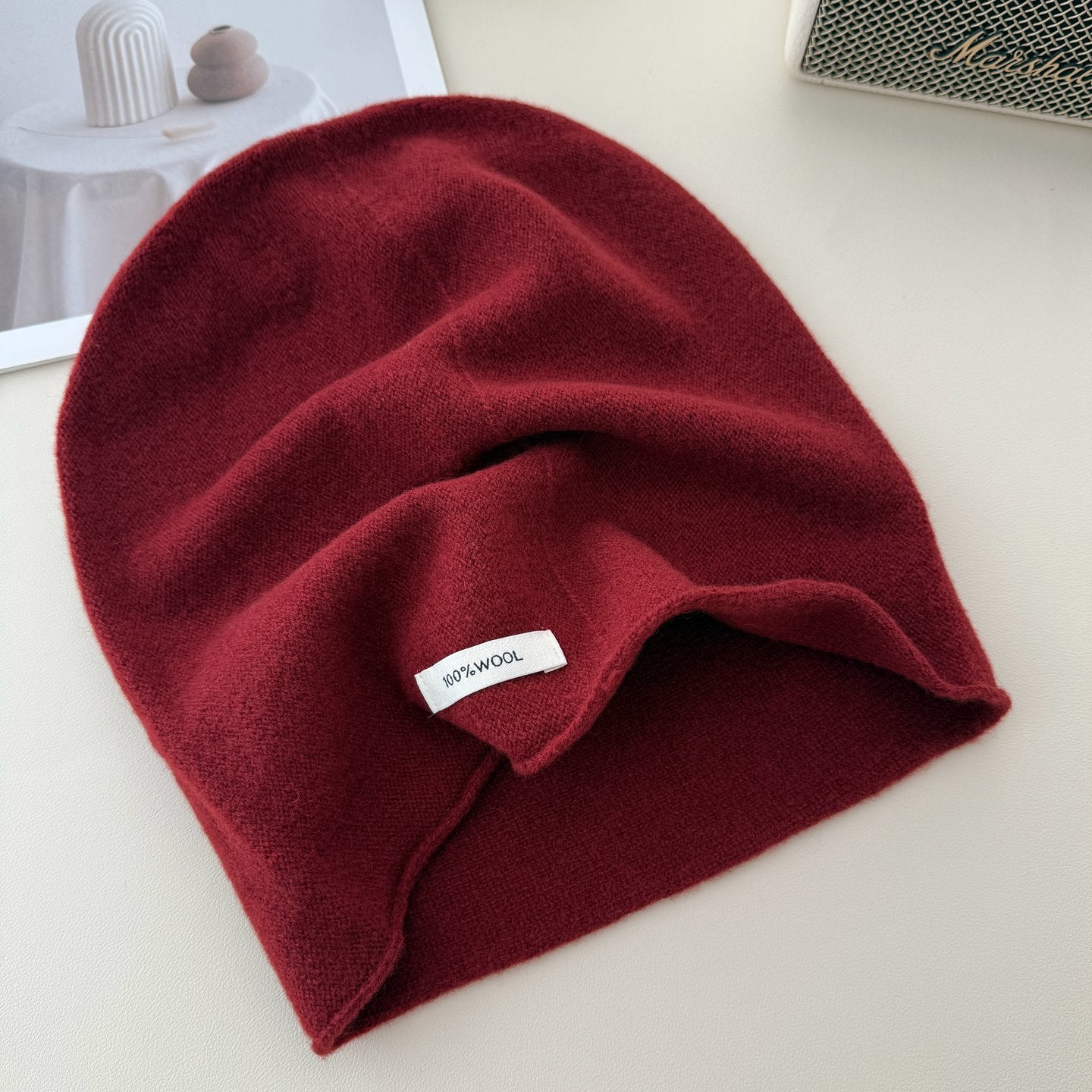 Wool Blend Color Block Beanie - DippedShop Wholesale - #8403