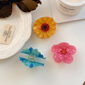 Flower Hair Claws - DippedShop Wholesale - #4995