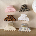 Cute Mini Marbel Textured Non-Slip Hair Claw 6W6HCP1294