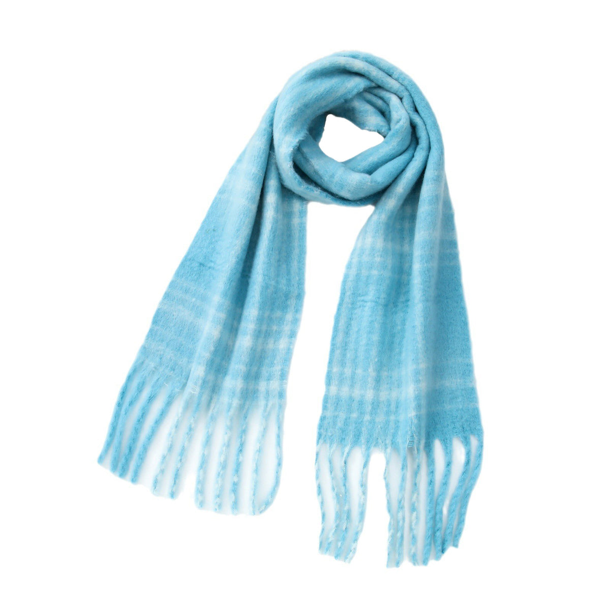 Tassel Plaid Scarf - DippedShop Wholesale - #1827