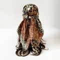 Vintage Leopard Print Soft Square Head Scarf MK2BLW6W6NSI69
