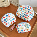 Colorful Polka Dots Quilted Shell Makeup Bag MK2BW6S10BOB123