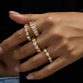 Heart Zirconia Layered Ring - DippedShop Wholesale - #2611