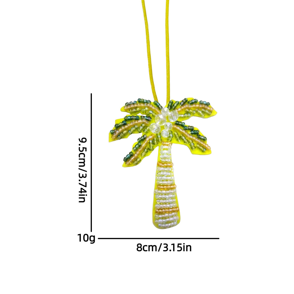 Creative Handmade Beads Coconut Tree Bag Charm 6W10BBC796