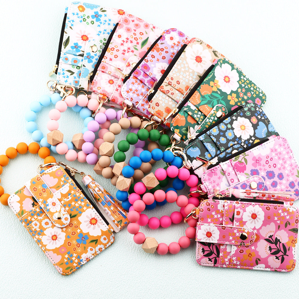 Beaded Card Holder Wristlet - DippedShop Wholesale - #6563