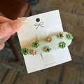 Sweet Rhinestones Floral Oval Hair Clips 6W6HCP1242