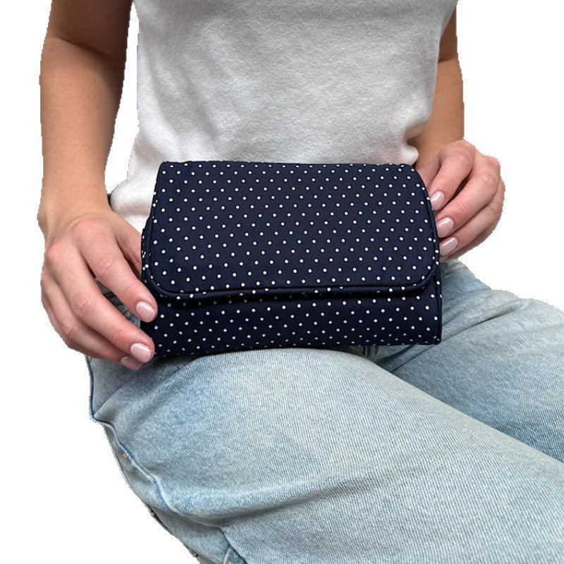 Cute Striped Print with Mirror Makeup Bag MK2BW6S10BOB82