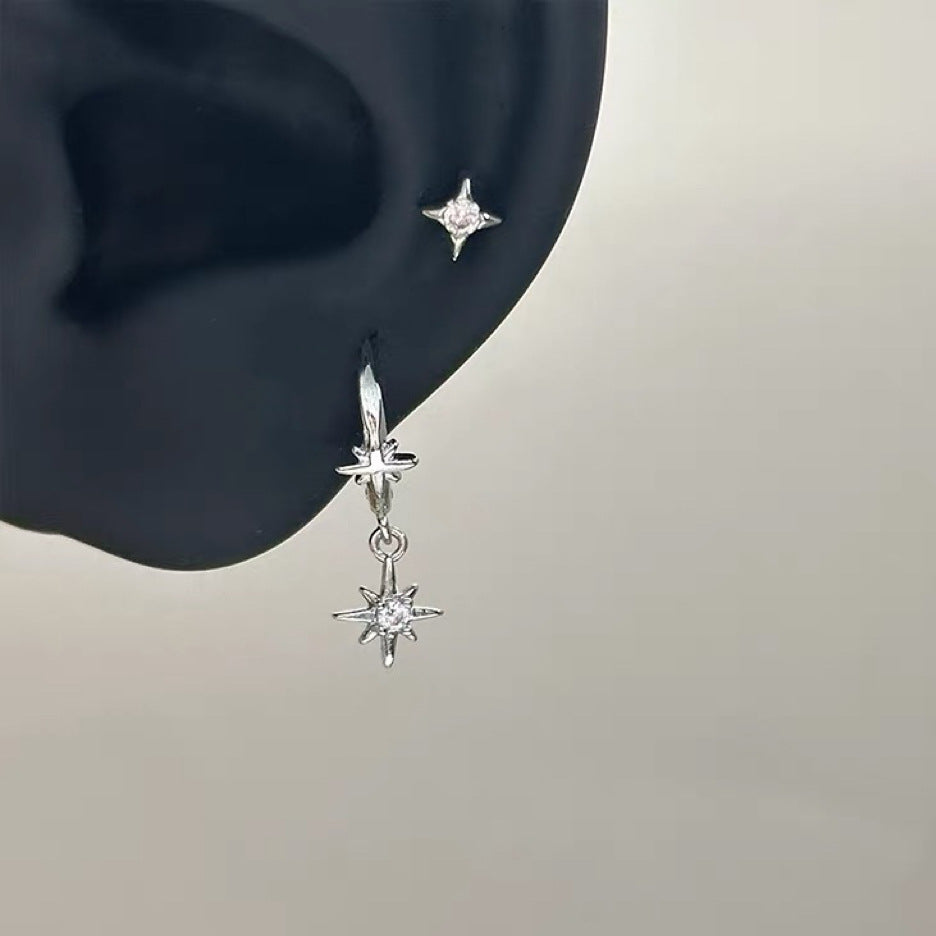 Star Hoop Earrings - DippedShop Wholesale - #1299