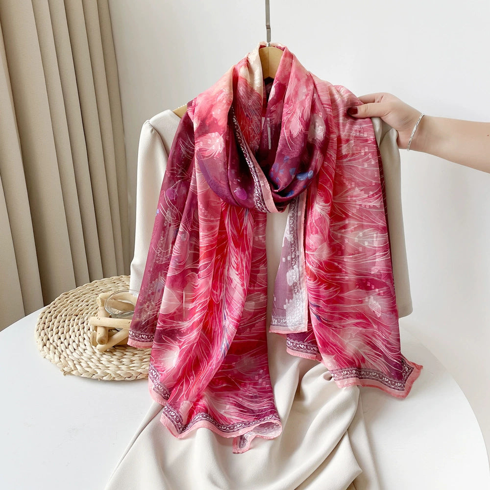 Floral Burnout Shawl - DippedShop Wholesale - #6931