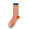 Classic Colorful Striped Mid Calf Socks 6W8FSO775
