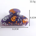 Funny Halloween Ghost Pumpkin Hair Claw 6W6HCP1318