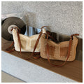 Boho Straw Shoulder Bag - DippedShop Wholesale - #1571