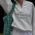 Zipper Letter Hoodie - DippedShop Wholesale - #6211