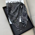 Cashew Print Silk Scarf - DippedShop Wholesale - #6963