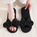 Open Toe Bow Slippers - DippedShop Wholesale - #9731