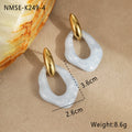 Geometric Resin Drop Earrings - DippedShop Wholesale - #3747